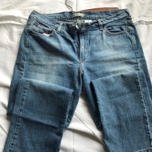 Levi's Straight Left 505, Blue Denim Jeans, Size 14S